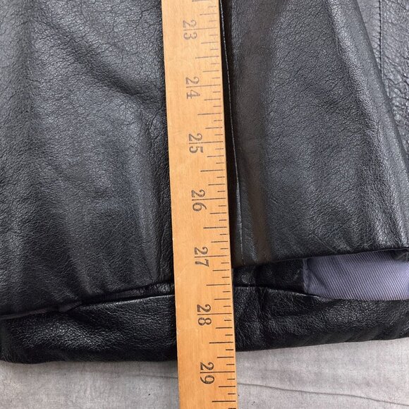 Wilsons Maxima Jacket Women Medium Black Leather Nylon Lined Classic 90s VTG - Picture 9 of 11